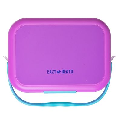 Eazy Kids 4 Compartment Bento Lunch Box - Mat Pink