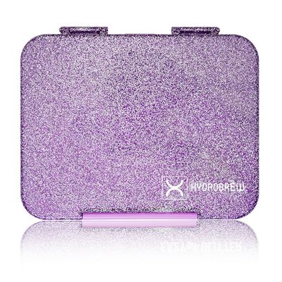 HYDROBREW 6 & 4 Convertible Bento Lunch Box - Glitter Purple