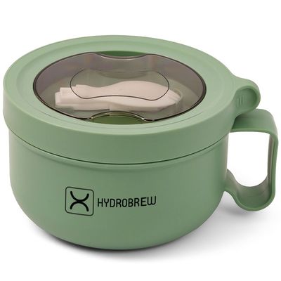 HYDROBREW Lunch Box with Folding Spoon - Green