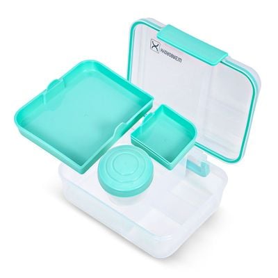 HYDROBREW 3/4/5 Convertible 1650ml Bento Lunch Box - Green