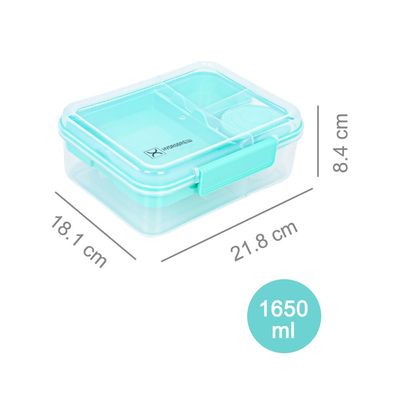 HYDROBREW 3/4/5 Convertible 1650ml Bento Lunch Box - Green