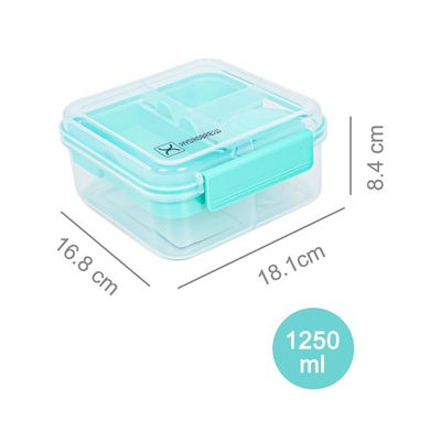 HYDROBREW 3/4/5 Convertible 1250ml Bento Lunch Box - Green