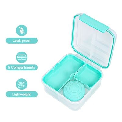 HYDROBREW 3/4/5 Convertible 1250ml Bento Lunch Box - Green