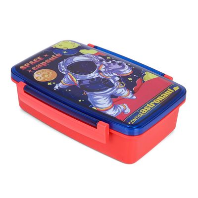 Nova Kids Bento Lunch Box with Spoon & Fork - Astronaut Blue