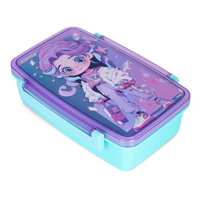 Nova Kids Bento Lunch Box with Spoon & Fork - Cite Girl Pink