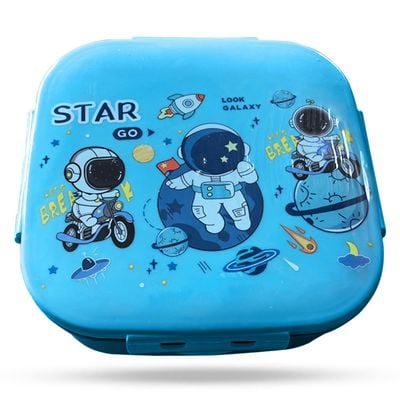 Nova Kids Square 1000ml Bento Lunch Box - Galaxy Blue