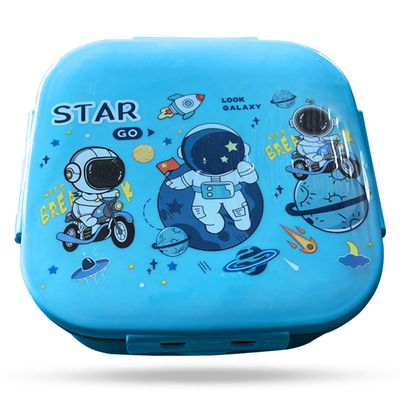 Nova Kids Square 1000ml Bento Lunch Box - Galaxy Blue