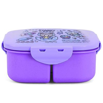 Nova Kids Square 1000ml Bento Lunch Box - Star & Sky Purple