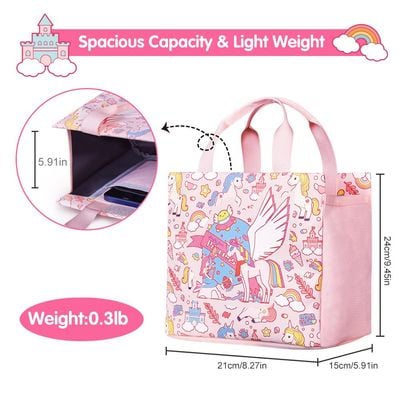 Nohoo Kids Tuition Bag / Hand Lunch Bag Unicorn - Pink