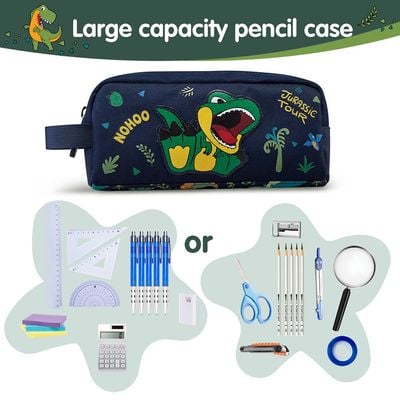 Nohoo Kids Pencil Case / Color Bag Dino - Green