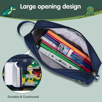 Nohoo Kids Pencil Case / Color Bag Dino - Green