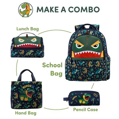 Nohoo Kids Pencil Case / Color Bag Dino - Green