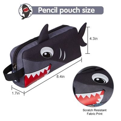 Nohoo Kids Pencil Case / Color Bag Shark - Grey