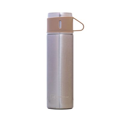 HYDROBREW Insulated 500ml Vacuum Flask w/ 2x 150ml Cup-Ivory