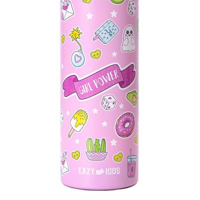 Eazy Kids Insulated Steel Water Bottle w/ Spray Pink - 640ml