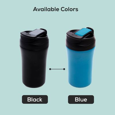 Eazy Kids Insulated Tumbler Water Bottle - Blue, 400ml