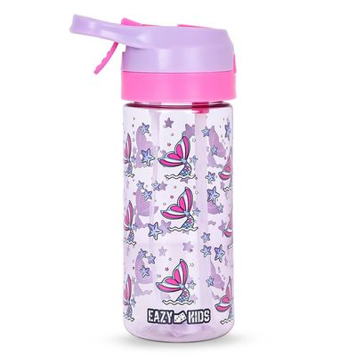 Eazy Kids Tritan Water Bottle with Spray Mermaid Pink, 420ml