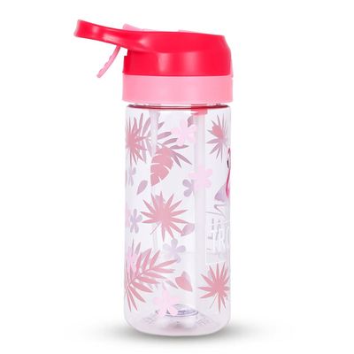 Eazy Kids Tritan Water Bottle w/ Spray Tropical Pink, 420ml