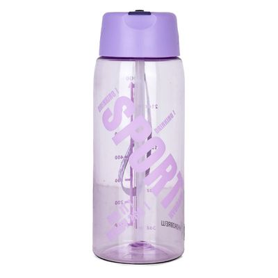 HYDROBREW Water Bottle 800ml with Grab String - Purple