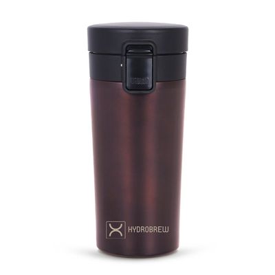 HYDROBREW Insulated Tumbler Water Bottle - Black, 380ml