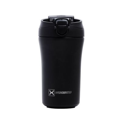 HYDROBREW Insulated Tumbler Water Bottle - Black, 400ml