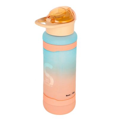 Nova Kids Water Bottle 1000ml with Straw- Orange