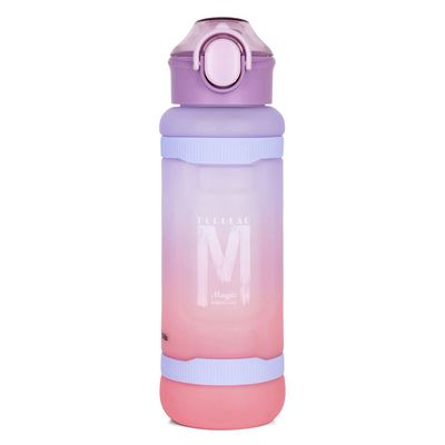 Nova Kids Water Bottle 1000ml with Straw- Purple