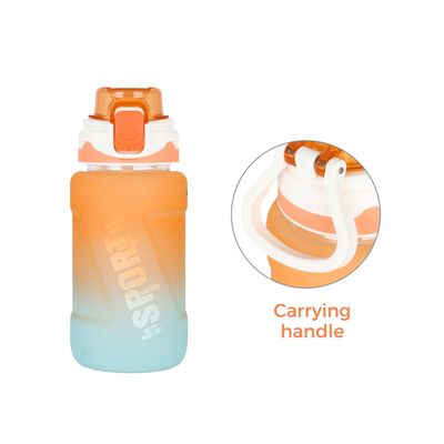 Nova Kids Water Bottle 550ml with Straw - Orange