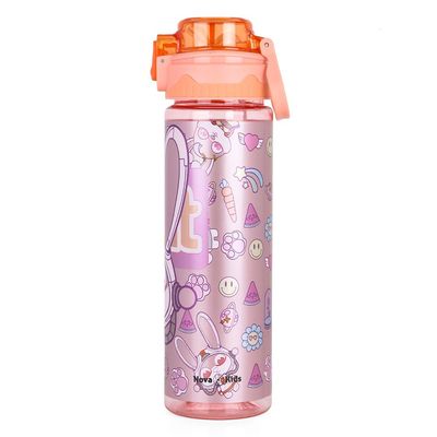 Nova Kids Water Bottle 700ml with Straw- Orange