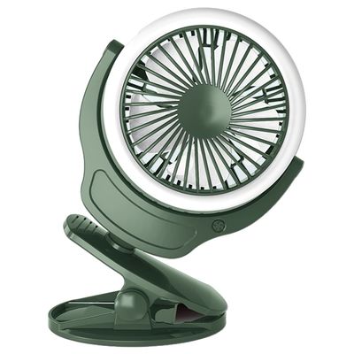 Teknum 2 - IN - 1 Stroller USB Charging Fan with Light - Green