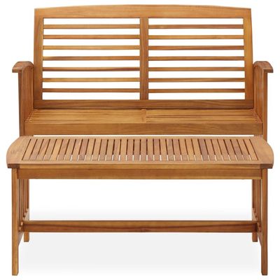 vidaXL 2 Piece Garden Lounge Set Solid Acacia Wood