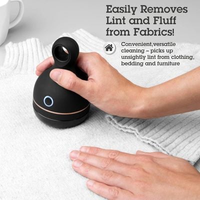 Beldray BEL01034 Electric Lint Remover - Cordless XL Fabric Shaver, Loose Thread Remover For Clothes & Furniture, Rechargeable, Up To 45 Minutes Operating Time, Includes Cleaning Brush & USB Cable