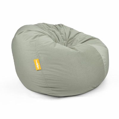 Jumbble Nest Soft Suede Bean Bag with Filling | Cozy Bean Bag Best for Lounging Indoor | Kids & Adult | Soft Velvet Fabric | Filled with Polystyrene Beads (Large, Grey)…