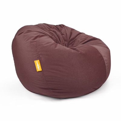 Jumbble Nest Soft Suede Bean Bag with Filling | Cozy Bean Bag Best for Lounging Indoor | Kids & Adult | Soft Velvet Fabric | Filled with Polystyrene Beads (Large, Dark Pink)…