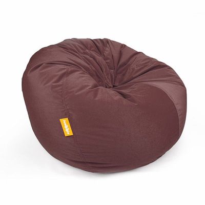 Jumbble Nest Soft Suede Bean Bag with Filling | Cozy Bean Bag Best for Lounging Indoor | Kids & Adult | Soft Velvet Fabric | Filled with Polystyrene Beads (Large, Dark Pink)…