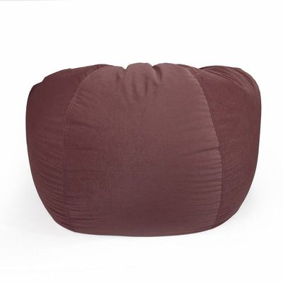 Jumbble Nest Soft Suede Bean Bag with Filling | Cozy Bean Bag Best for Lounging Indoor | Kids & Adult | Soft Velvet Fabric | Filled with Polystyrene Beads (Large, Dark Pink)…