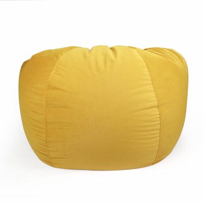 Jumbble Nest Soft Suede Bean Bag with Filling | Cozy Bean Bag Best for Lounging Indoor | Kids & Adult | Soft Velvet Fabric | Filled with Polystyrene Beads (Large, Beige)…