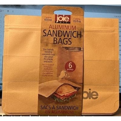 Joie Kitchen Gadget Aluminum Sandwich Bags