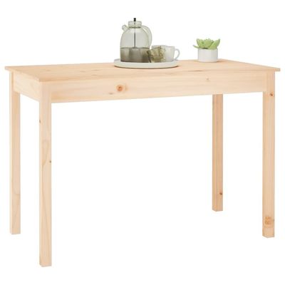 vidaXL Dining Table 110x55x75 cm Solid Wood Pine