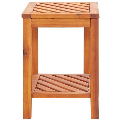 vidaXL Side Table Solid Acacia Wood 45x33x45 cm