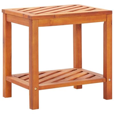 vidaXL Side Table Solid Acacia Wood 45x33x45 cm