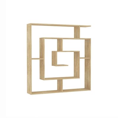 Mourah Labirent Bookcase - Oak - 2 Years Warranty
