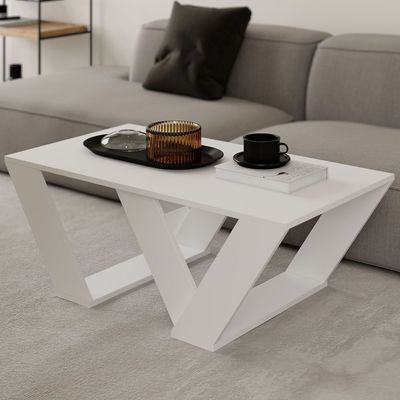 Mourah Pipra Coffee Table - White - 2 Years Warranty