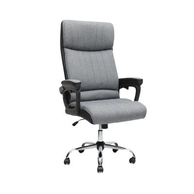 Ergonomic Office Chair, Computer Desk Chair,Fabric Material,Strong Structure,Smooth lumbar support with adjustable Height GREY