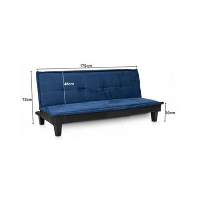 3 Seater Sofa Couch for Living Room,Futon Fold Sofa Bed,Convertible Sleeper Sofa, Convertible Modern Futon for Living Room BLUE