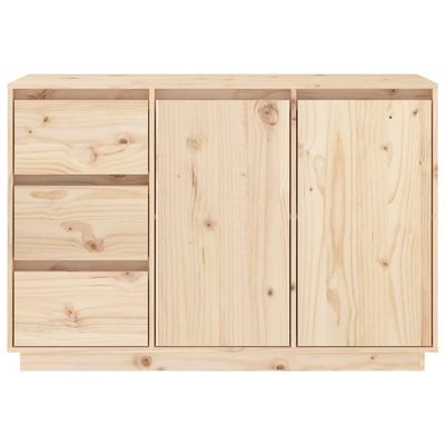 vidaXL Sideboard 111x34x75 cm Solid Wood Pine