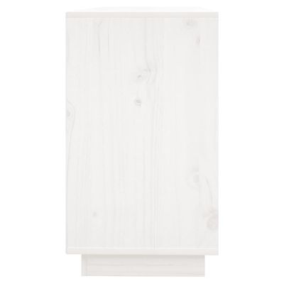 vidaXL Sideboard White 111x34x60 cm Solid Wood Pine