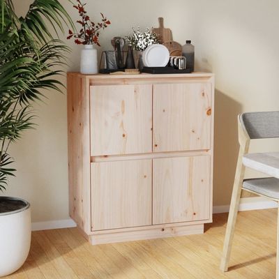 vidaXL Sideboard 60x34x75 cm Solid Wood Pine