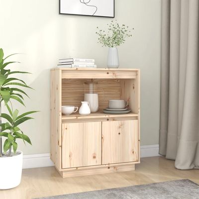 vidaXL Sideboard 60x34x75 cm Solid Wood Pine