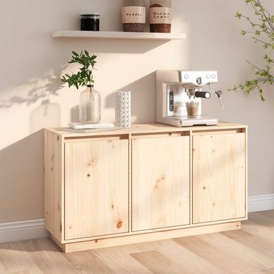 vidaXL Sideboard 111x34x60 cm Solid Wood Pine